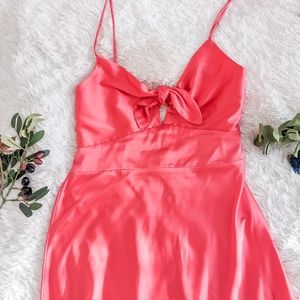 White fox silk dress